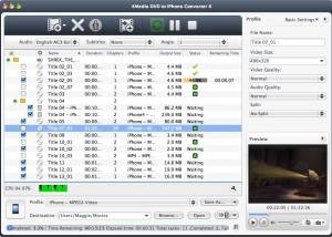 software - 4Media DVD to iPhone Converter for Mac 6.5.1.0322 screenshot