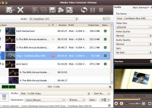software - 4Media Video Converter Ultimate for Mac 7.7.3.20131016 screenshot