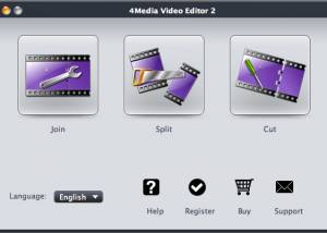 software - 4Media Video Editor for Mac 2.0.1.0314 screenshot