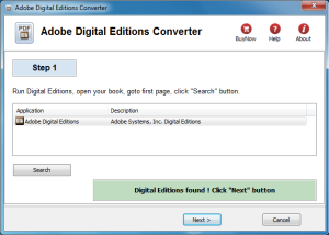 software - Adobe Digital Editions Converter for Mac OS X 1.23.10602 screenshot