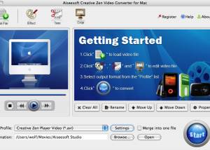 Aiseesoft Creative Zen for mac screenshot