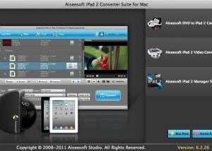 Aiseesoft iPad 2 Converter Suite for Mac screenshot