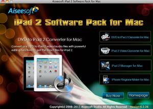 software - Aiseesoft iPad 2 Software Pack for Mac 6.1.32 screenshot