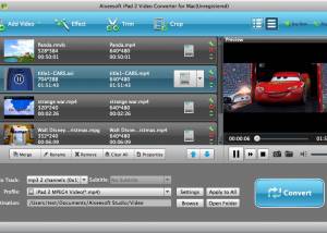 software - Aiseesoft iPad 2 Video Converter for Mac 6.2.20 screenshot