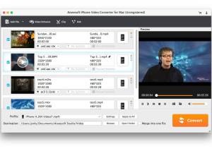 Aiseesoft iPhone Video Converter for Mac screenshot