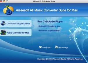 Aiseesoft Mac All Music Converter Suite screenshot