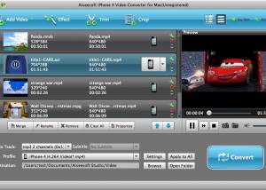 Aiseesoft Mac iPhone 4 Video Converter screenshot