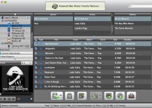 Aiseesoft Mac iPhone Transfer Platinum screenshot