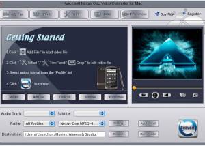 Aiseesoft Mac Nexus One Video Converter screenshot