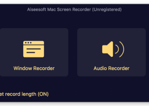 Aiseesoft Mac Screen Recorder screenshot