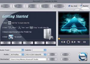 software - Aiseesoft PS3 Converter for Mac 3.2.08 screenshot