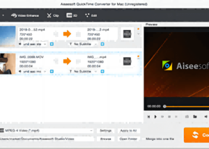 software - Aiseesoft QuickTime Converter for Mac 6.5.20 screenshot