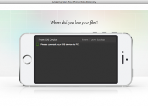 Amazing Mac Any iPhone Data Recovery screenshot