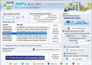 software - Android Bulk SMS Mac 2.3.7.0 screenshot