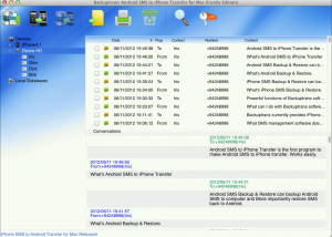 Android SMS to iPhone Transfer for Mac screenshot