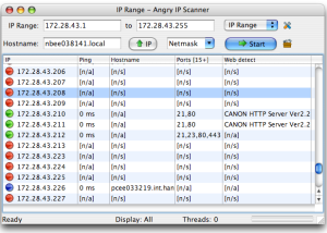 Angry IP Scanner for Mac screenshot