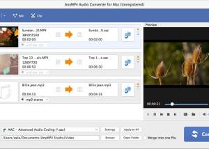 AnyMP4 Audio Converter for Mac screenshot