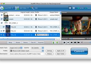 AnyMP4 iPhone 5 Converter for Mac screenshot