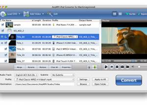 software - AnyMP4 iPod Converter for Mac 6.1.52 screenshot