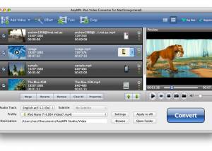 AnyMP4 iPod Video Converter for Mac screenshot