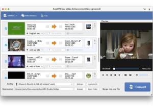 AnyMP4 Mac Video Enhancement screenshot