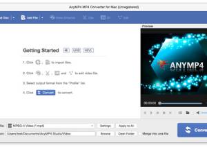 AnyMP4 MP4 Converter for Mac screenshot