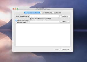 AnyToISO for Mac OS X screenshot