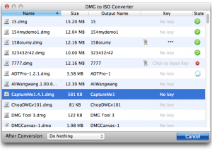 Aolor DMG to ISO Converter for Mac screenshot