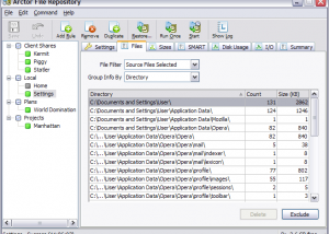 software - Arctor File Repository for Mac OS X 3.6.4.2 screenshot