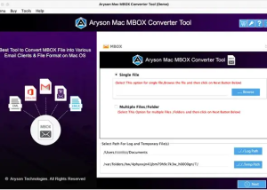 software - Aryson Mac MBOX Converter 22.2 screenshot