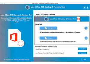 software - Aryson Mac Office 365 Backup Tool 22.9 screenshot