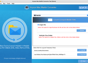 software - Aryson Maildir Converter for Mac 22.1 screenshot