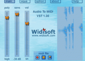 Audio To MIDI VST (MAC) screenshot