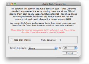 Audiobook Transformer screenshot