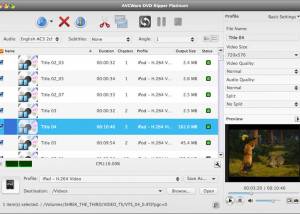 AVCWare DVD Ripper Platinum for Mac screenshot