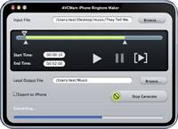 AVCWare iPhone Ringtone Maker for Mac screenshot
