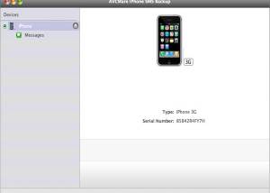 software - AVCWare iPhone SMS Backup for Mac 1.0.5.20130412 screenshot