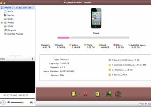 software - AVCWare iPhone Transfer for Mac 4.1.0.0413 screenshot