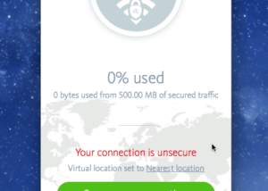 Avira Phantom VPN for Mac OS X screenshot