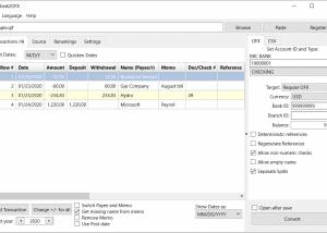 software - Bank2OFX for Mac 4.0.165 screenshot