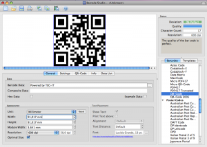 Barcode Creator Software Barcode Studio for Mac screenshot