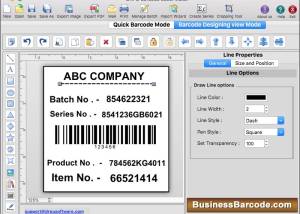 Barcode Generator for Mac OS X screenshot