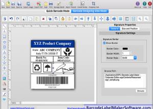 software - Barcode Label Mac Edition 7.7.1 screenshot