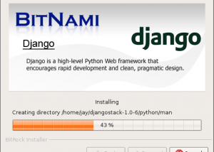 BitNami DjangoStack for Mac OS X screenshot