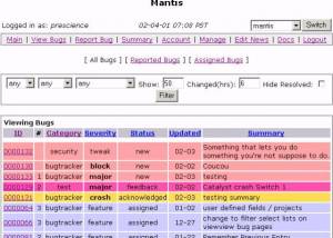 BitNami Mantis Stack for Mac OS X screenshot