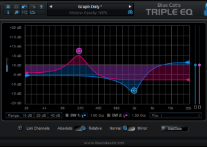 software - Blue Cat's Stereo Triple EQ for Mac OS X 4.45 screenshot