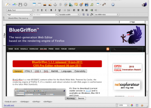 software - BlueGriffon for Mac OS X 2.3.1 screenshot
