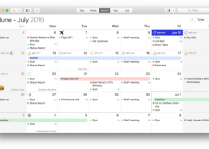 BusyCal for Mac OS X screenshot