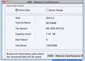 Card Data Recovery screenshot