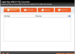 cigati mac mbox converter screenshot